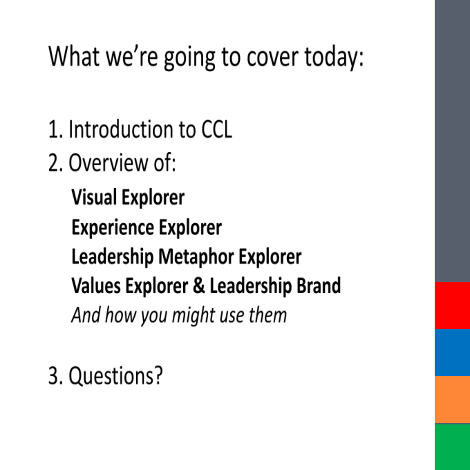 CCL Leadership Metaphor Explorer Cards
